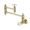 Kingston Brass KS3102PX Two-Handle Wall Mount Pot Filler, Polished Brass KS3102PX - alternate 1